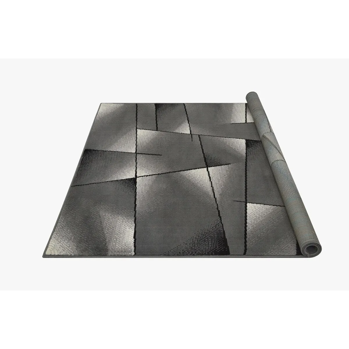 Allstar Modern Accent Rug with Intersecting Line design