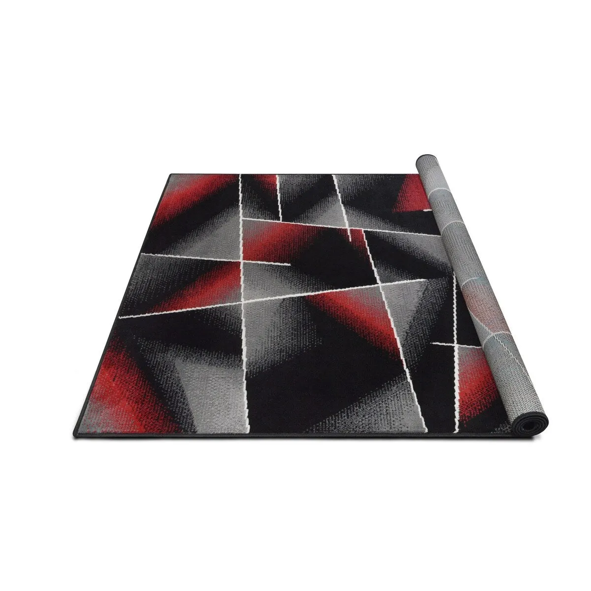 Allstar Modern Accent Rug with Intersecting Line design