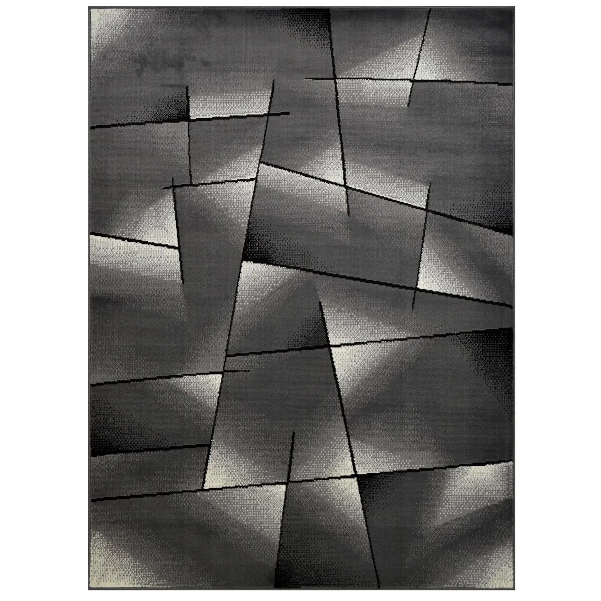 Allstar Modern Accent Rug with Intersecting Line design