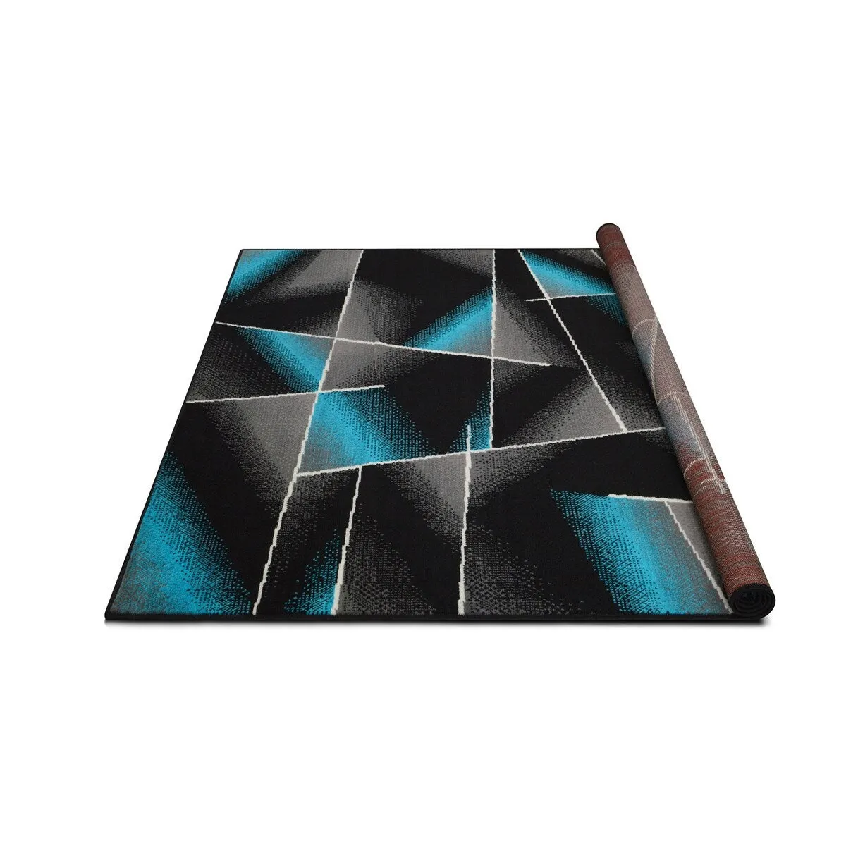 Allstar Modern Accent Rug with Intersecting Line design