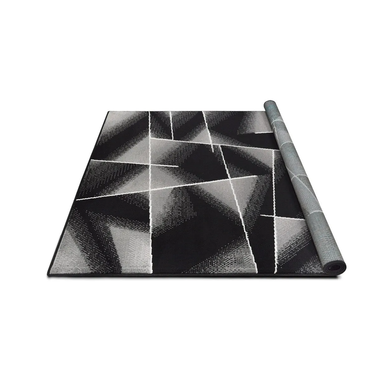 Allstar Modern Accent Rug with Intersecting Line design