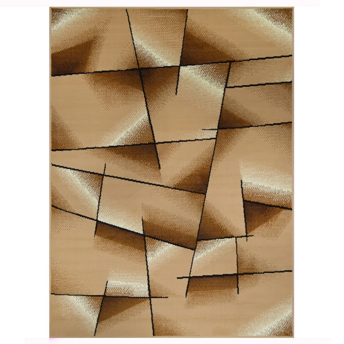 Allstar Modern Accent Rug with Intersecting Line design