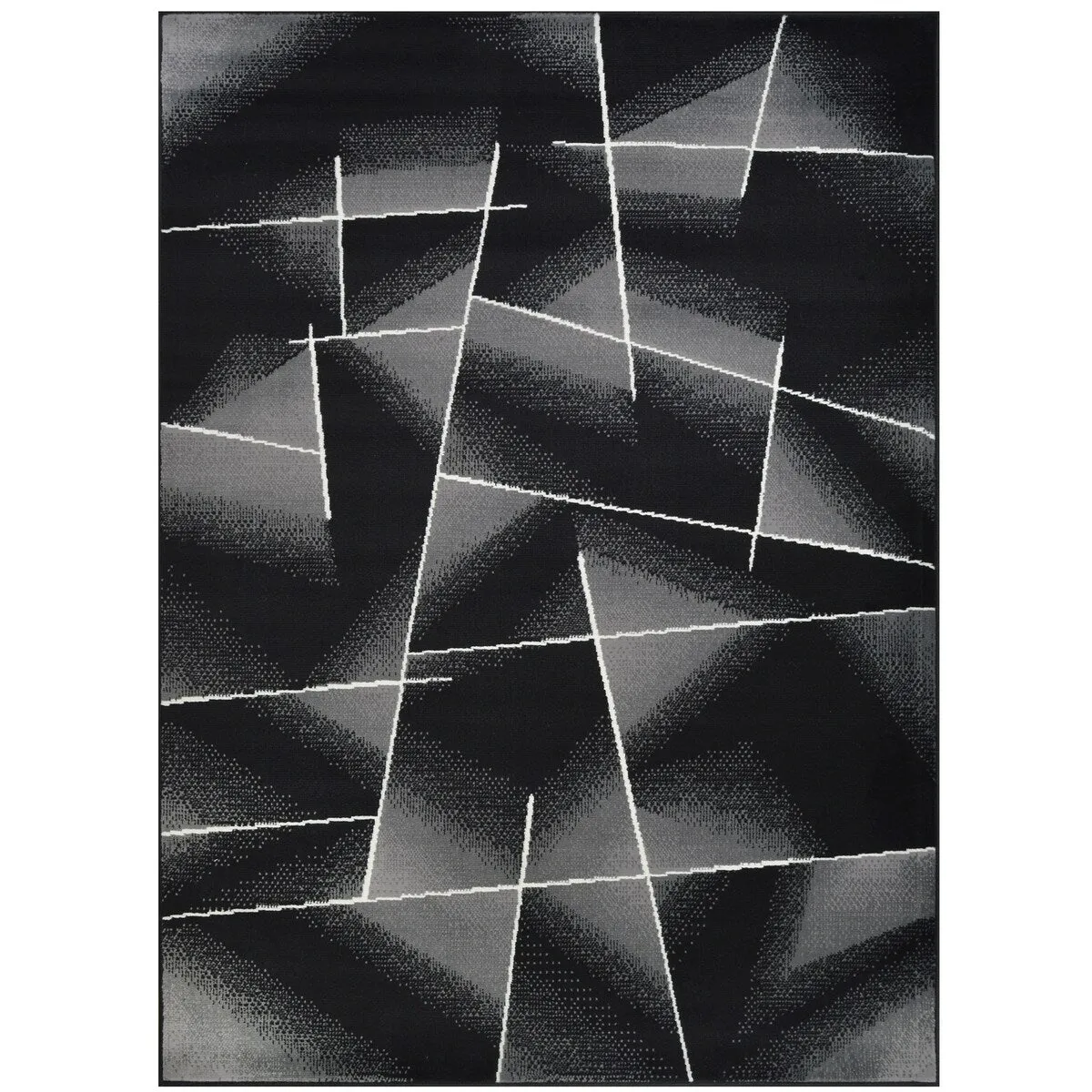 Allstar Modern Accent Rug with Intersecting Line design