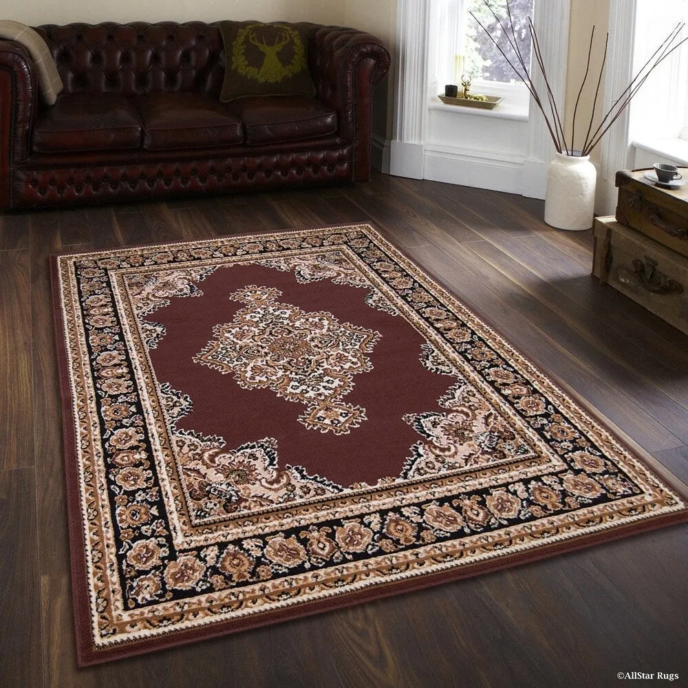 Allstar Woven Traditional Persian Floral Design Rug