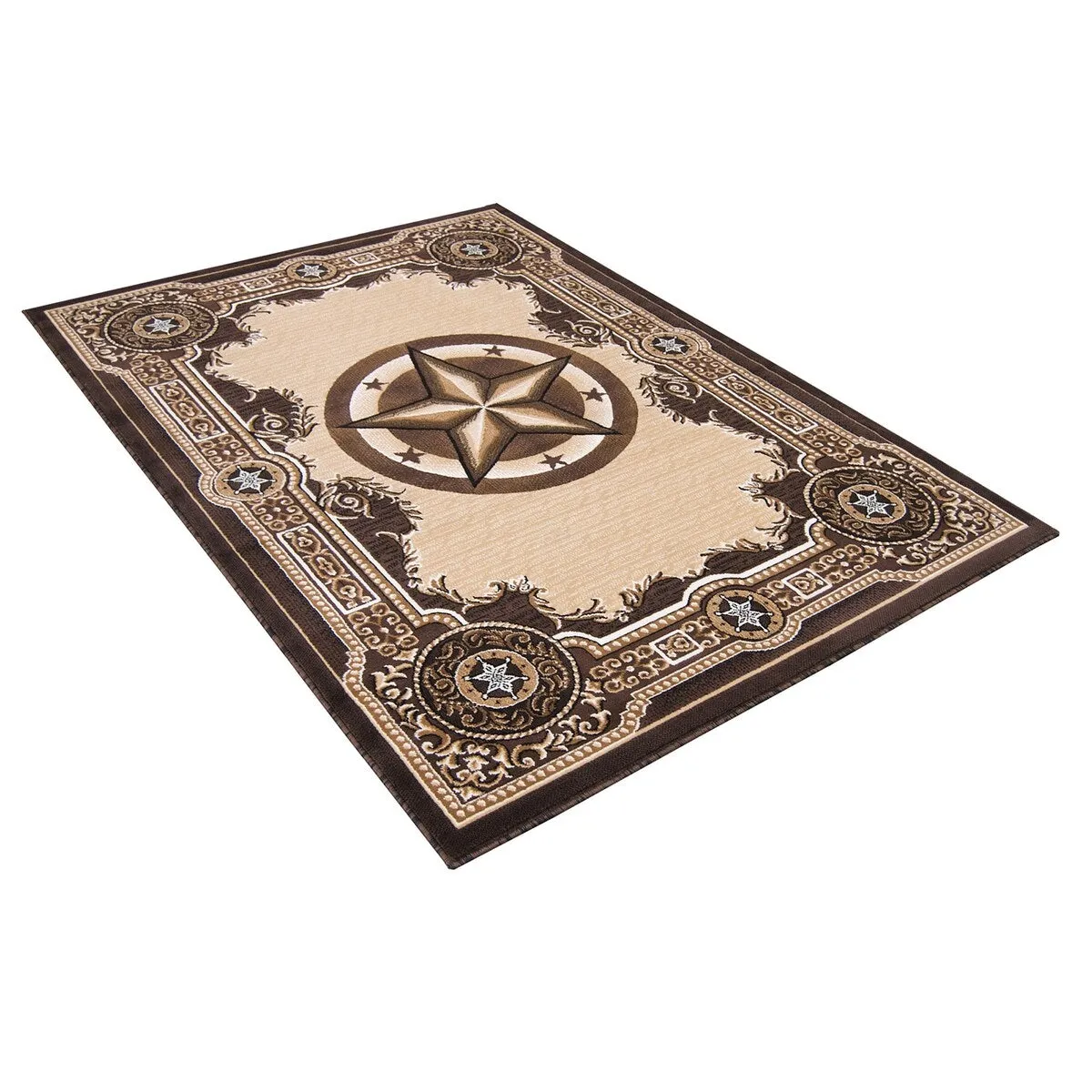 Allstar Woven Western Texas Star Design Rug