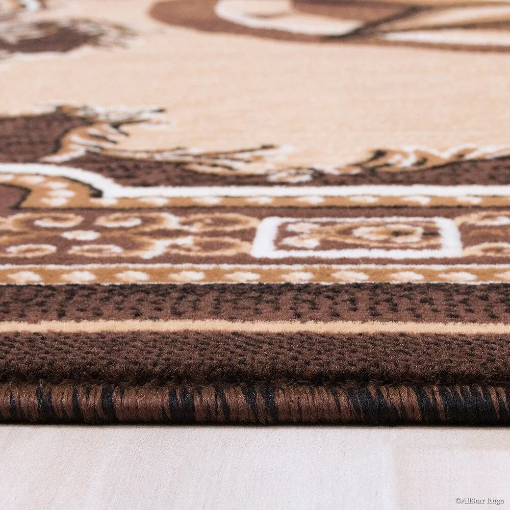 Allstar Woven Western Texas Star Design Rug