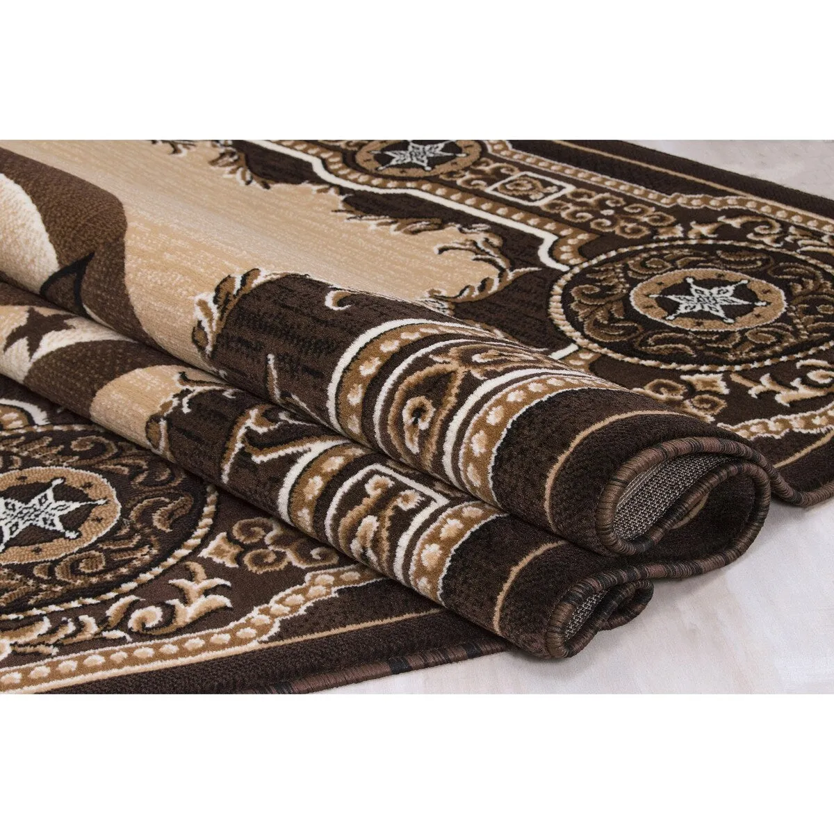 Allstar Woven Western Texas Star Design Rug