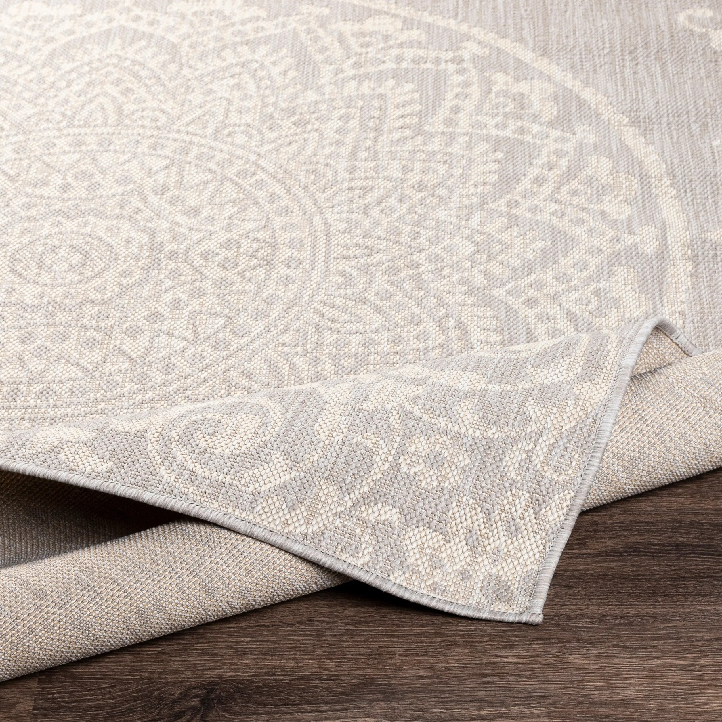 Amal Indoor/ Oudoor Casual Mandala Area Rug