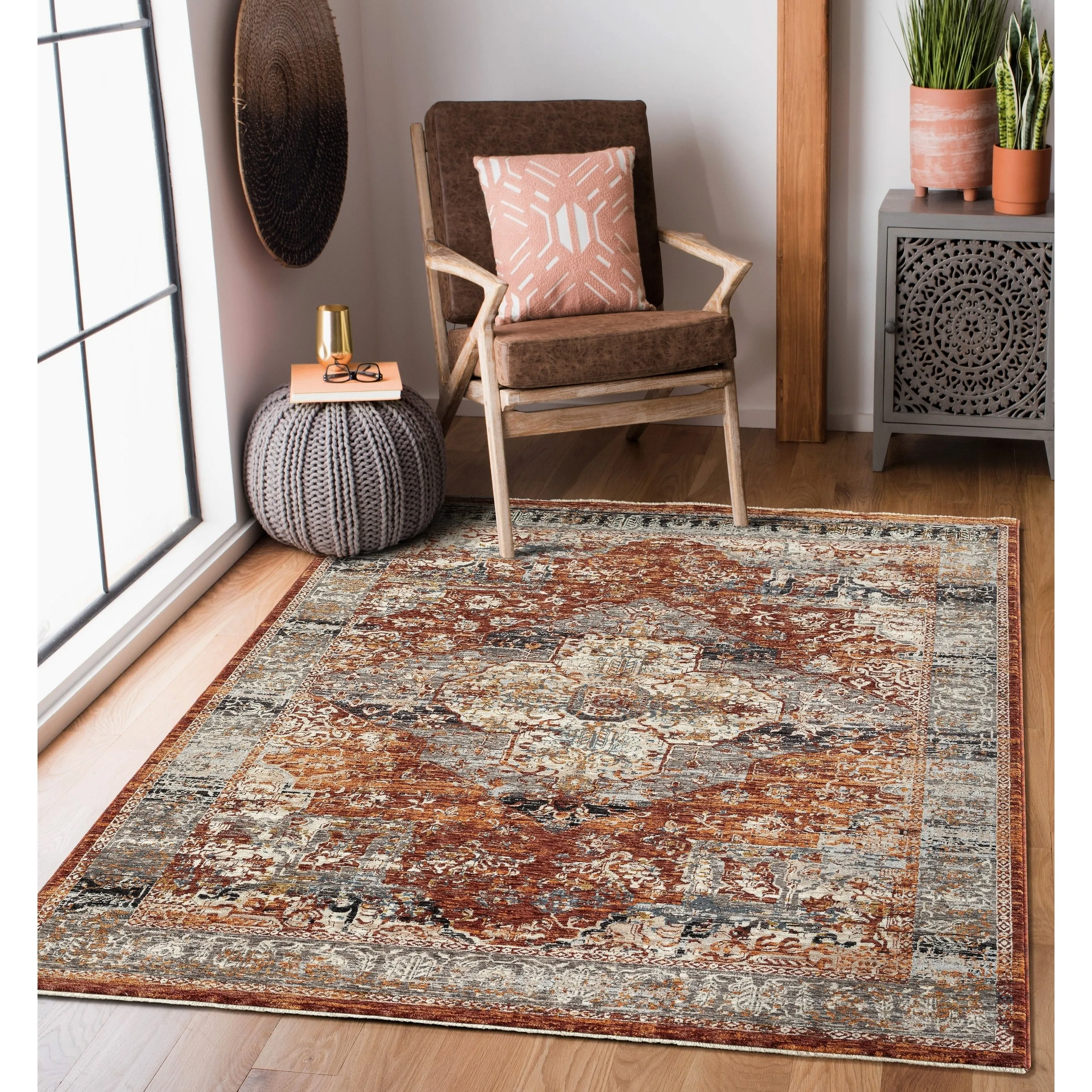 Amelia Collection Traditional Area Rug