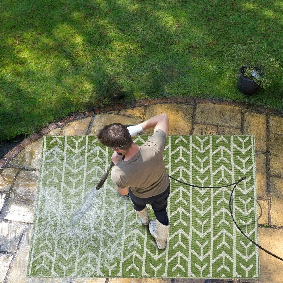 Amsterdam Design 100% Eco-friendly Lightweight Plastic Outdoor Mat/Rug