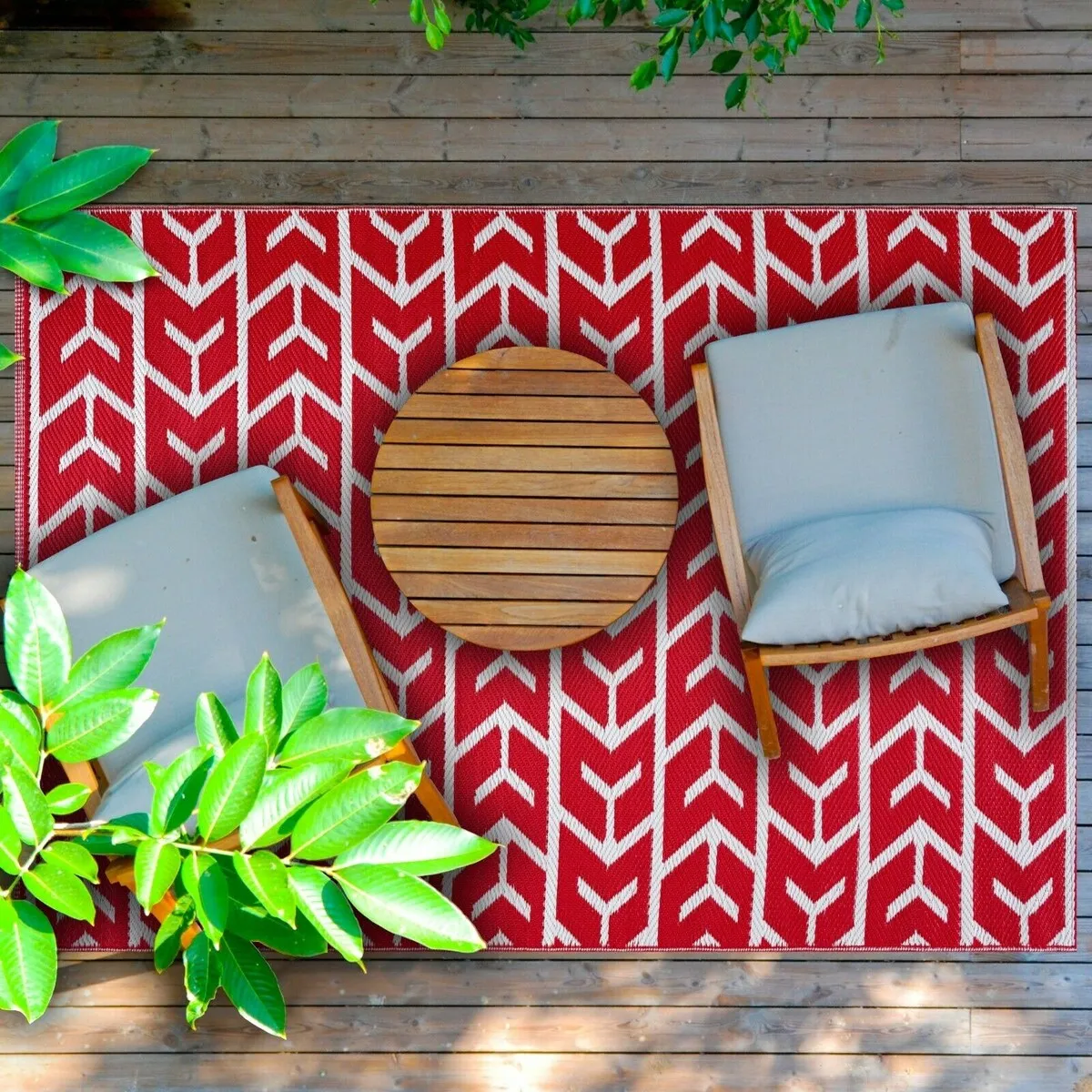 Amsterdam Design 100% Eco-friendly Lightweight Plastic Outdoor Mat/Rug