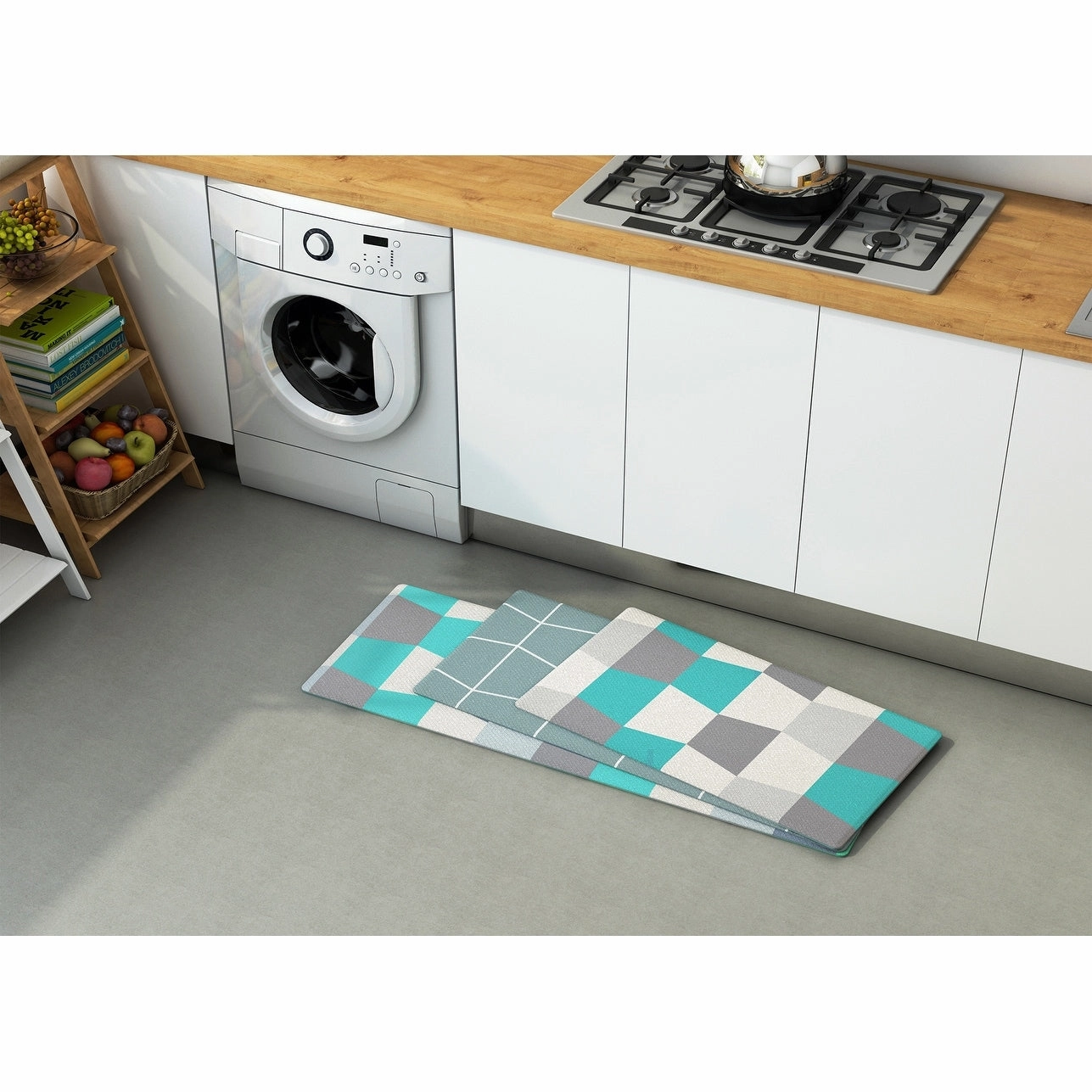 Anti-fatigue Kitchen Mat Rubber Rugs Waterproof 31'' x 18 '' Two sides-usage - N/A