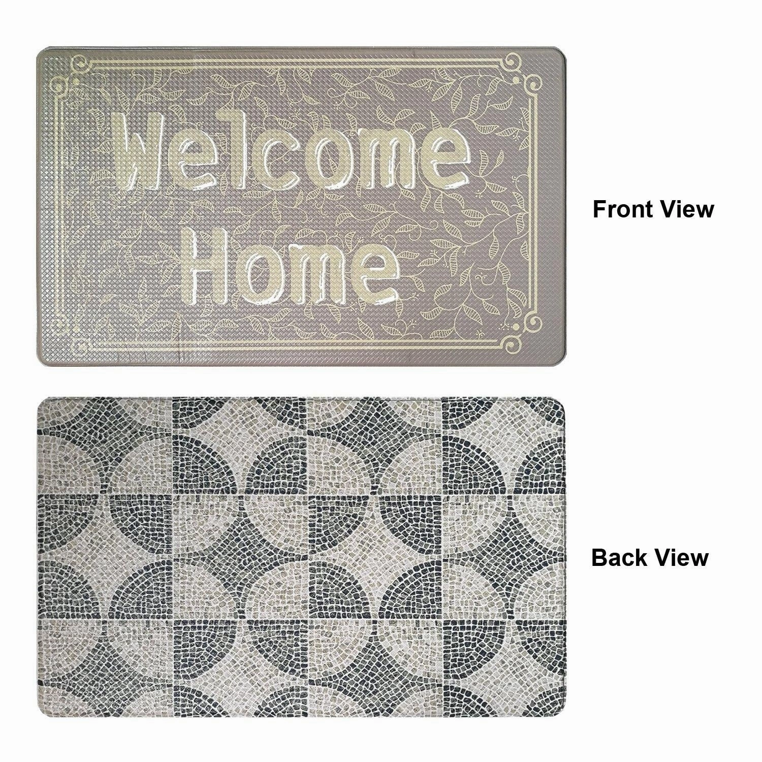 Anti-fatigue Kitchen Mat Rubber Rugs Waterproof 31'' x 18 '' Two sides-usage - N/A