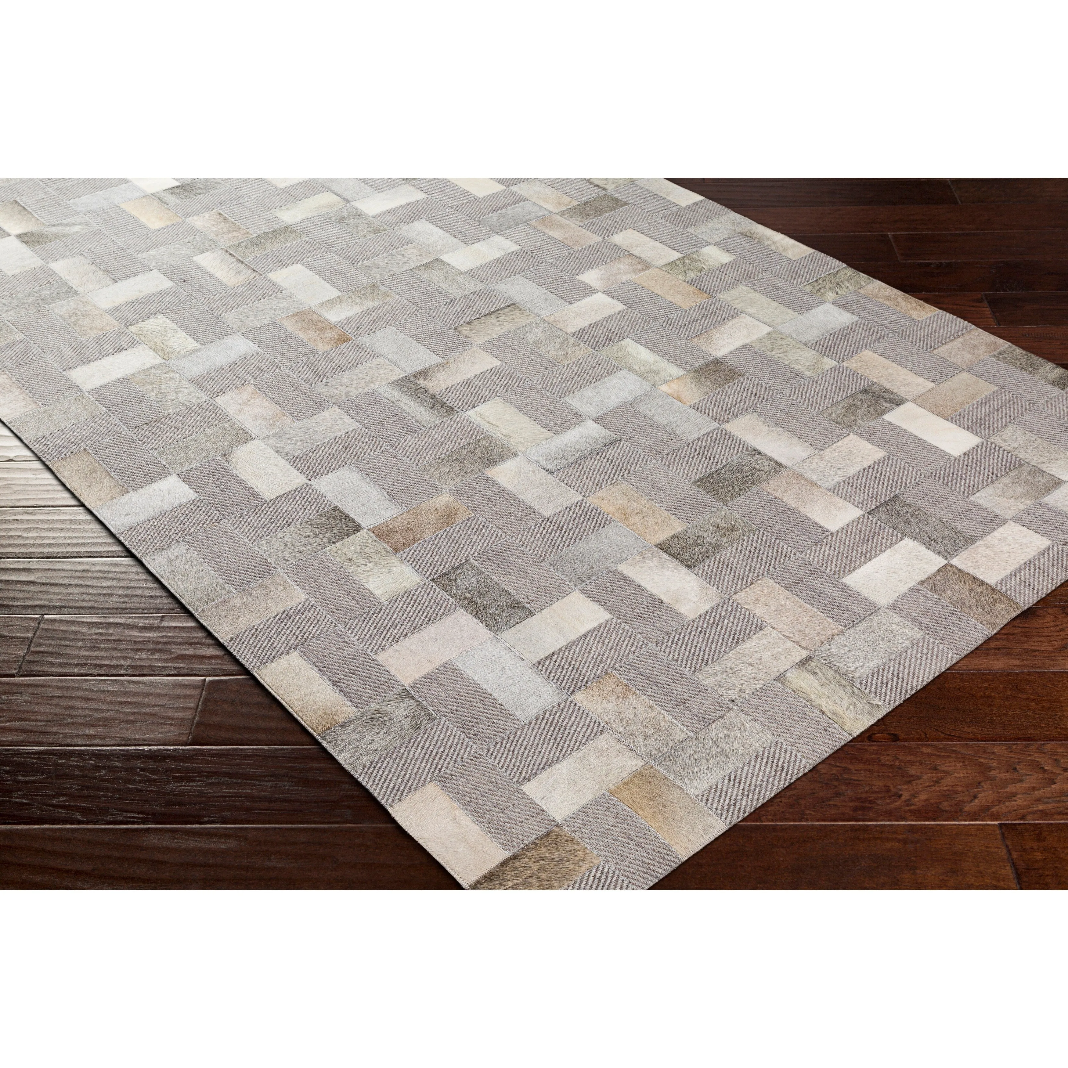 Artistic Weavers Isaev Modern Hair-on-hide Leather Area Rug