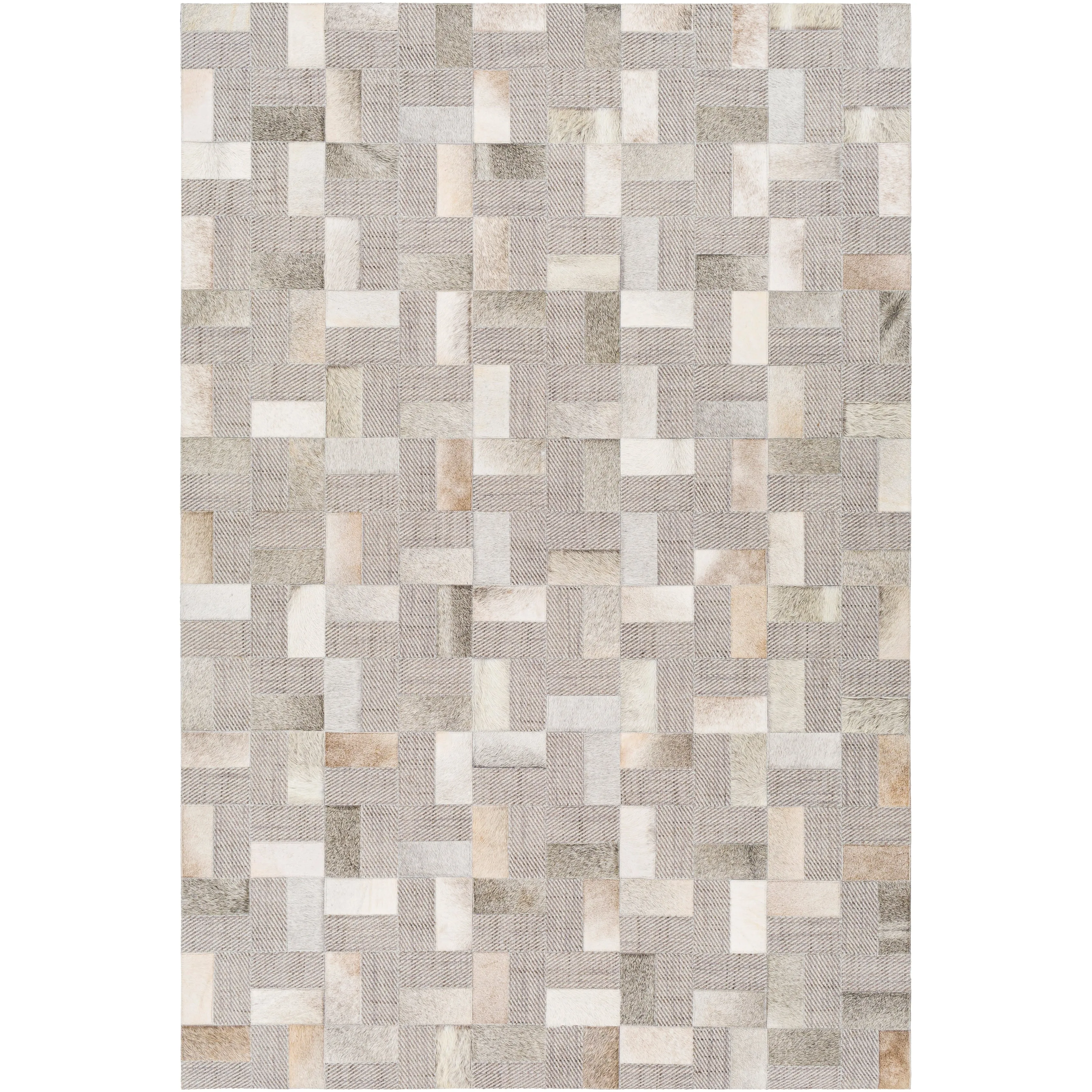 Artistic Weavers Isaev Modern Hair-on-hide Leather Area Rug