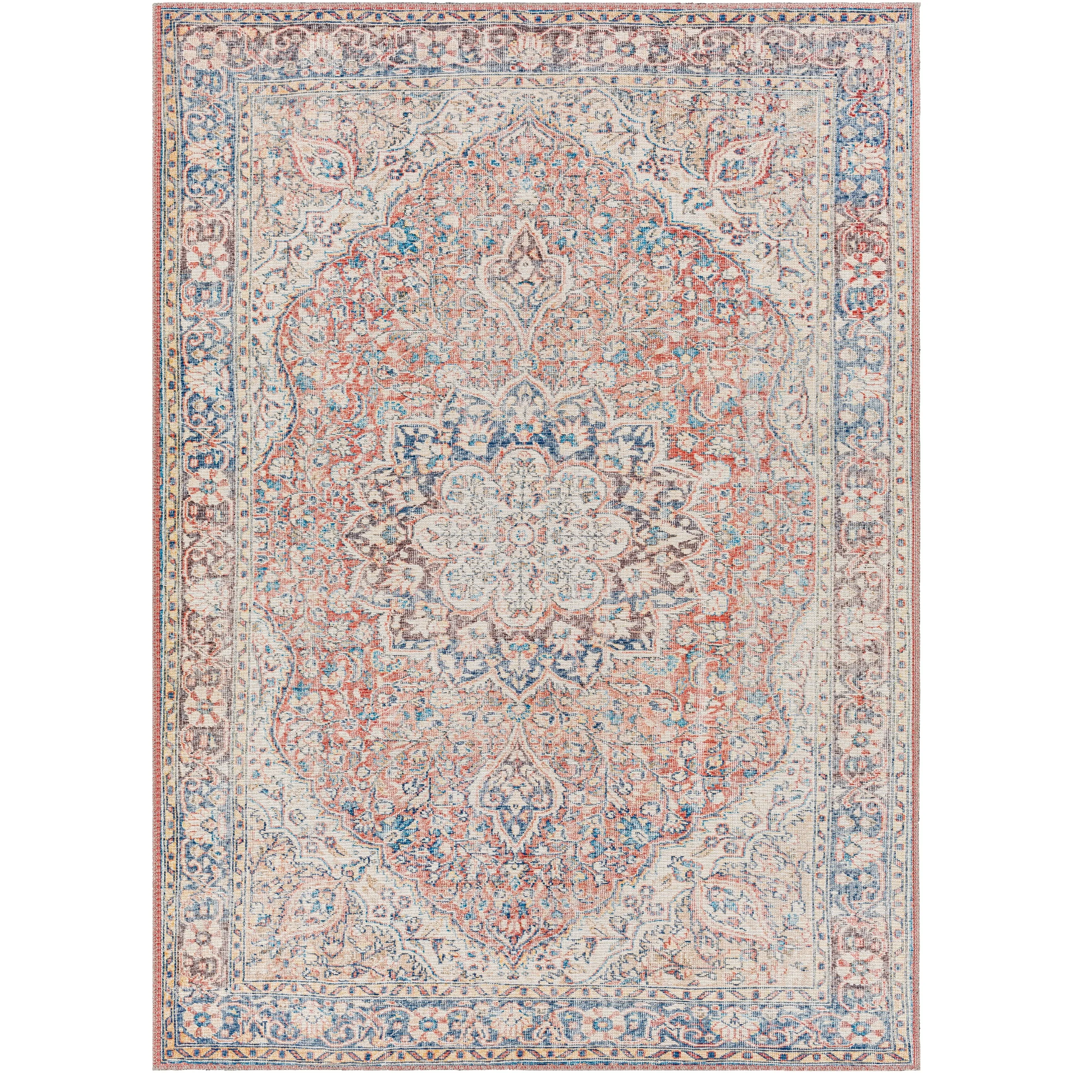 Artistic Weavers Mozhdeh Traditional Printed Machine Washable Area Rug