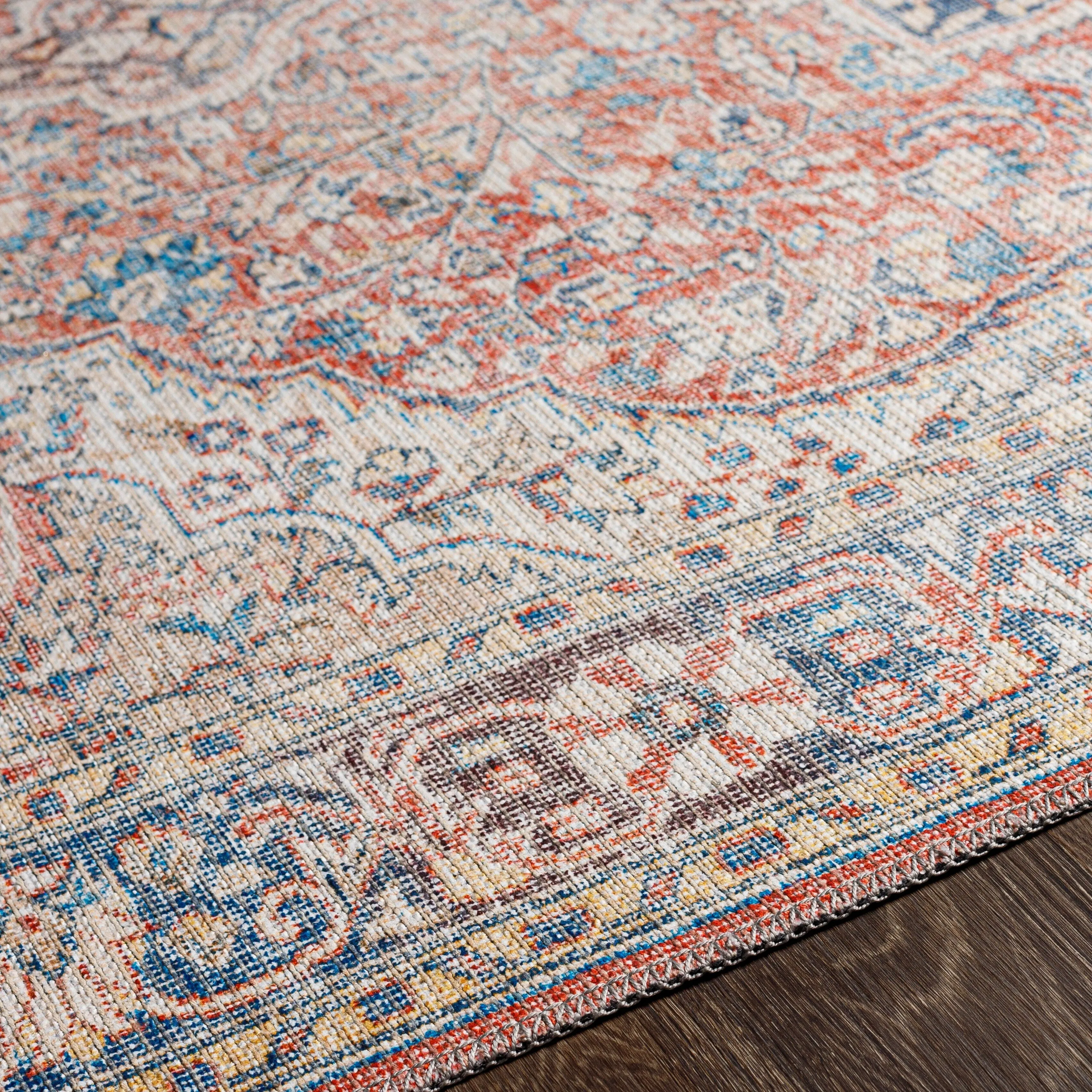 Artistic Weavers Mozhdeh Traditional Printed Machine Washable Area Rug