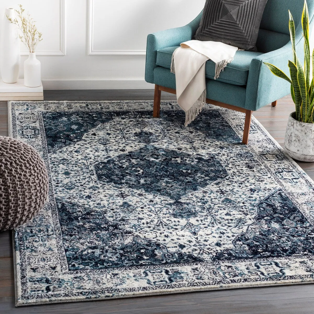 Artistic Weavers Nansen Vintage Traditional Medallion Area Rug