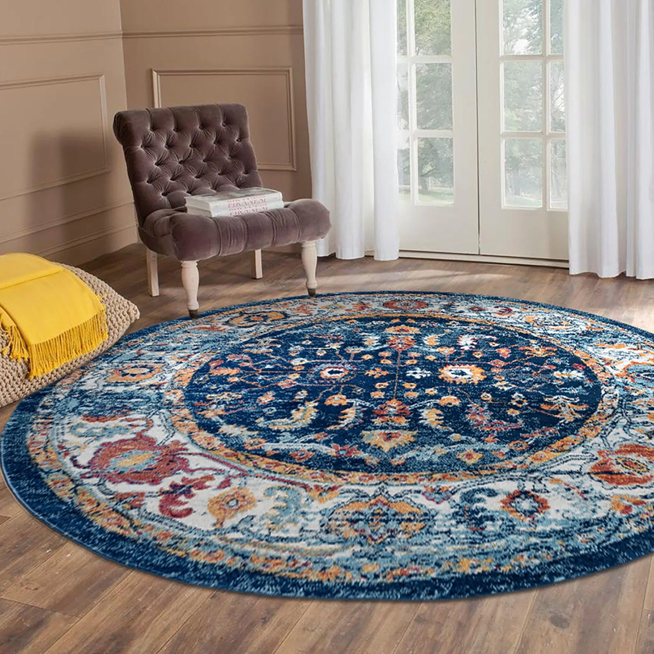 Aurelia Hiro Bordered Area Rug
