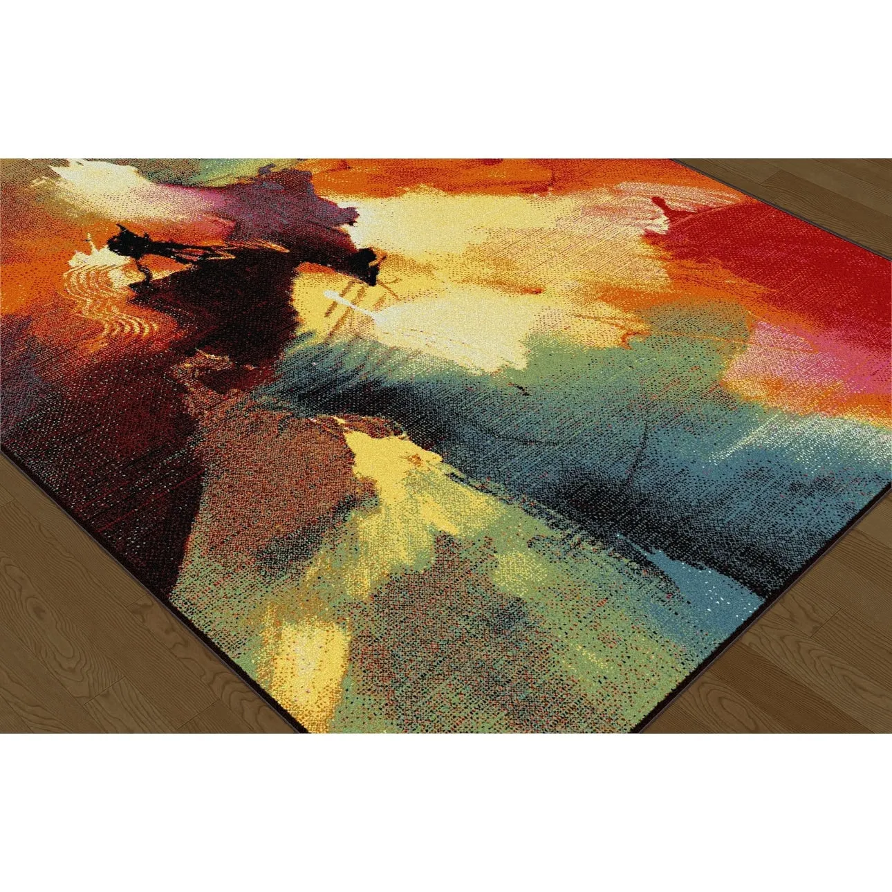Avdel Mid-Century Modern Graphic Indoor Area Rug