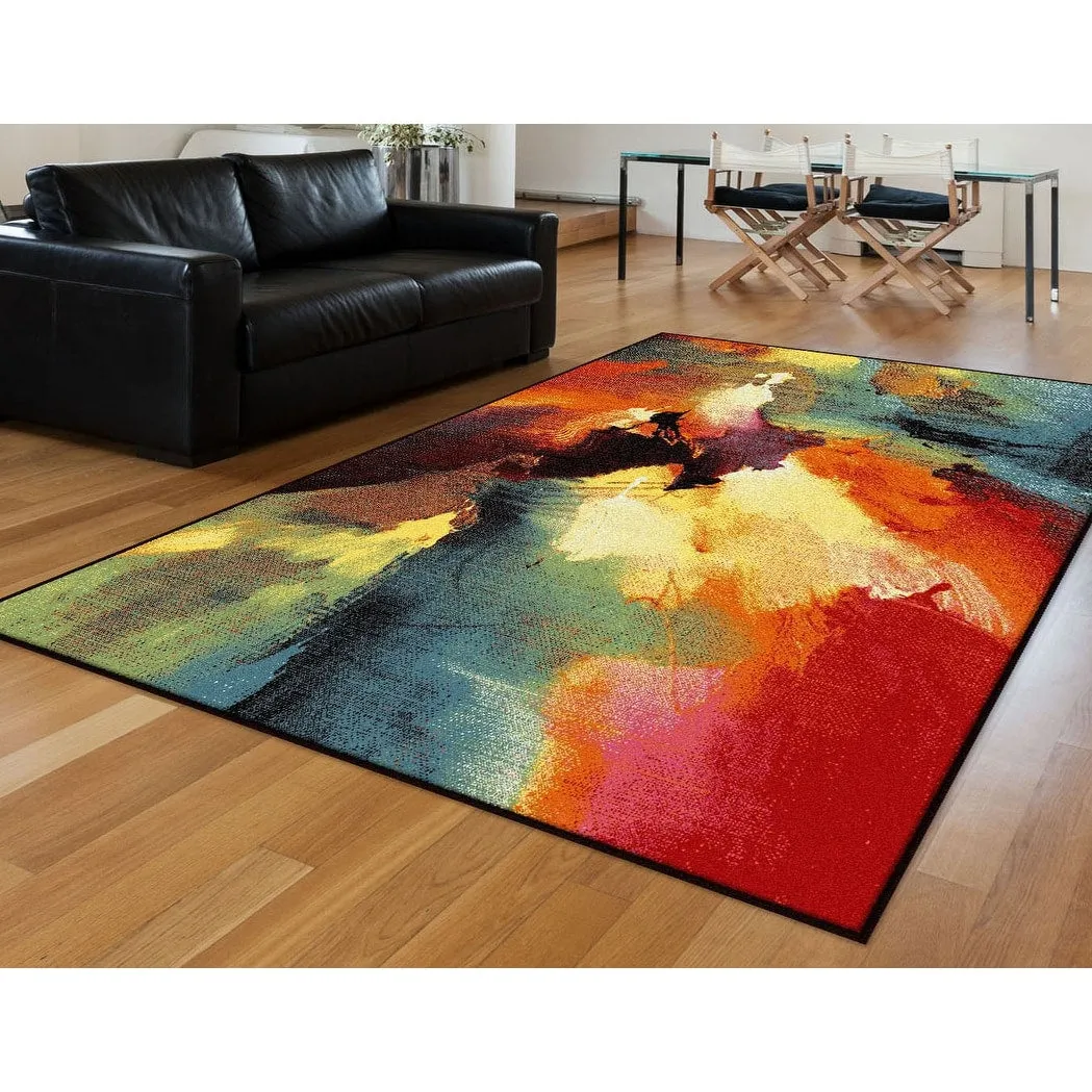 Avdel Mid-Century Modern Graphic Indoor Area Rug