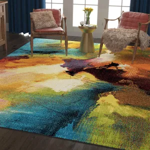 Avdel Mid-Century Modern Graphic Indoor Area Rug