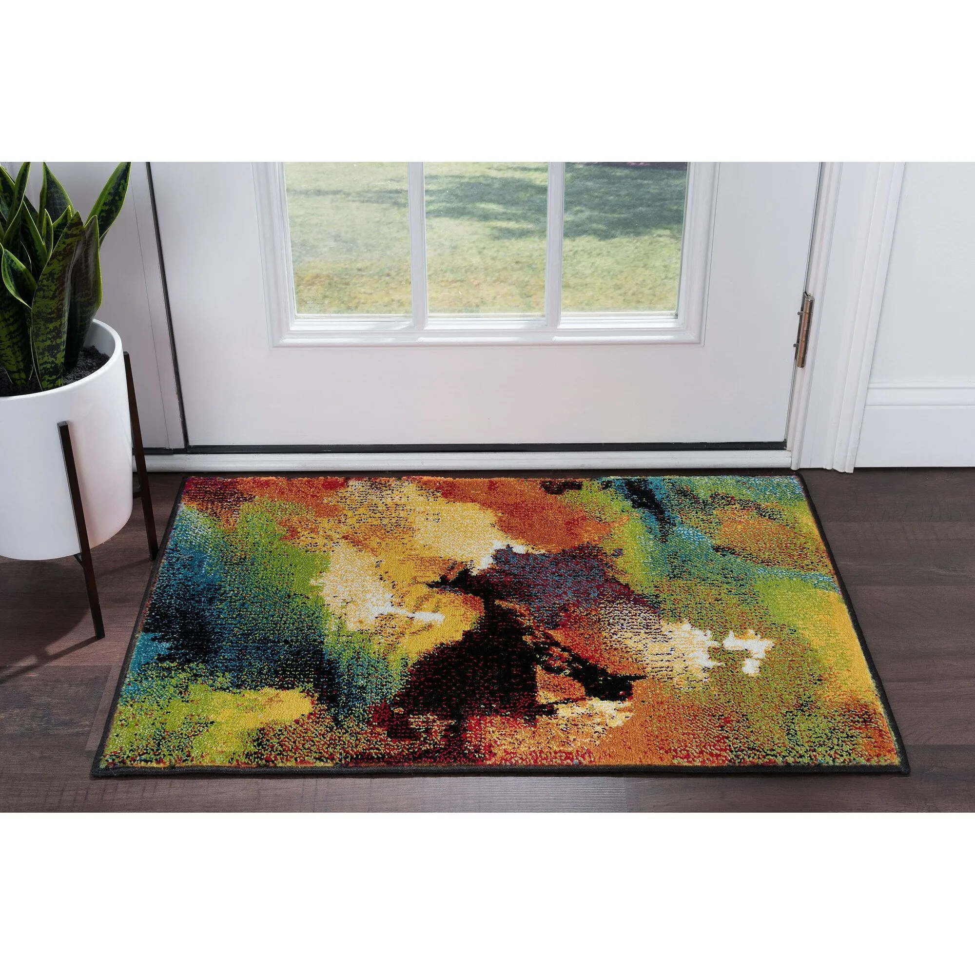 Avdel Mid-Century Modern Graphic Indoor Area Rug
