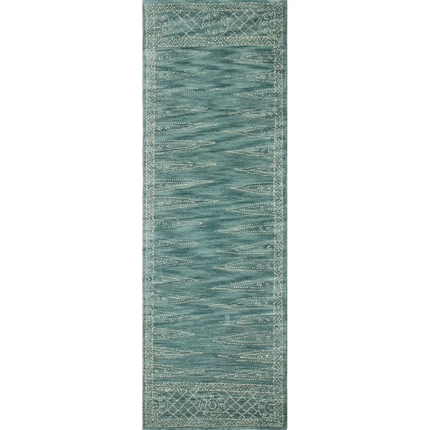 Bashian Hand-tufted Eloise Teal Rug