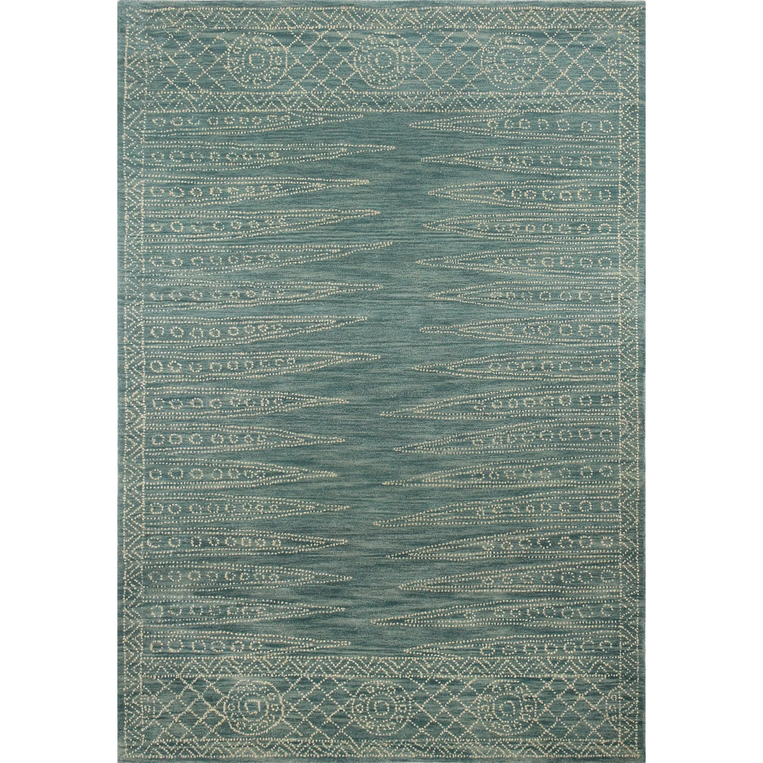 Bashian Hand-tufted Eloise Teal Rug