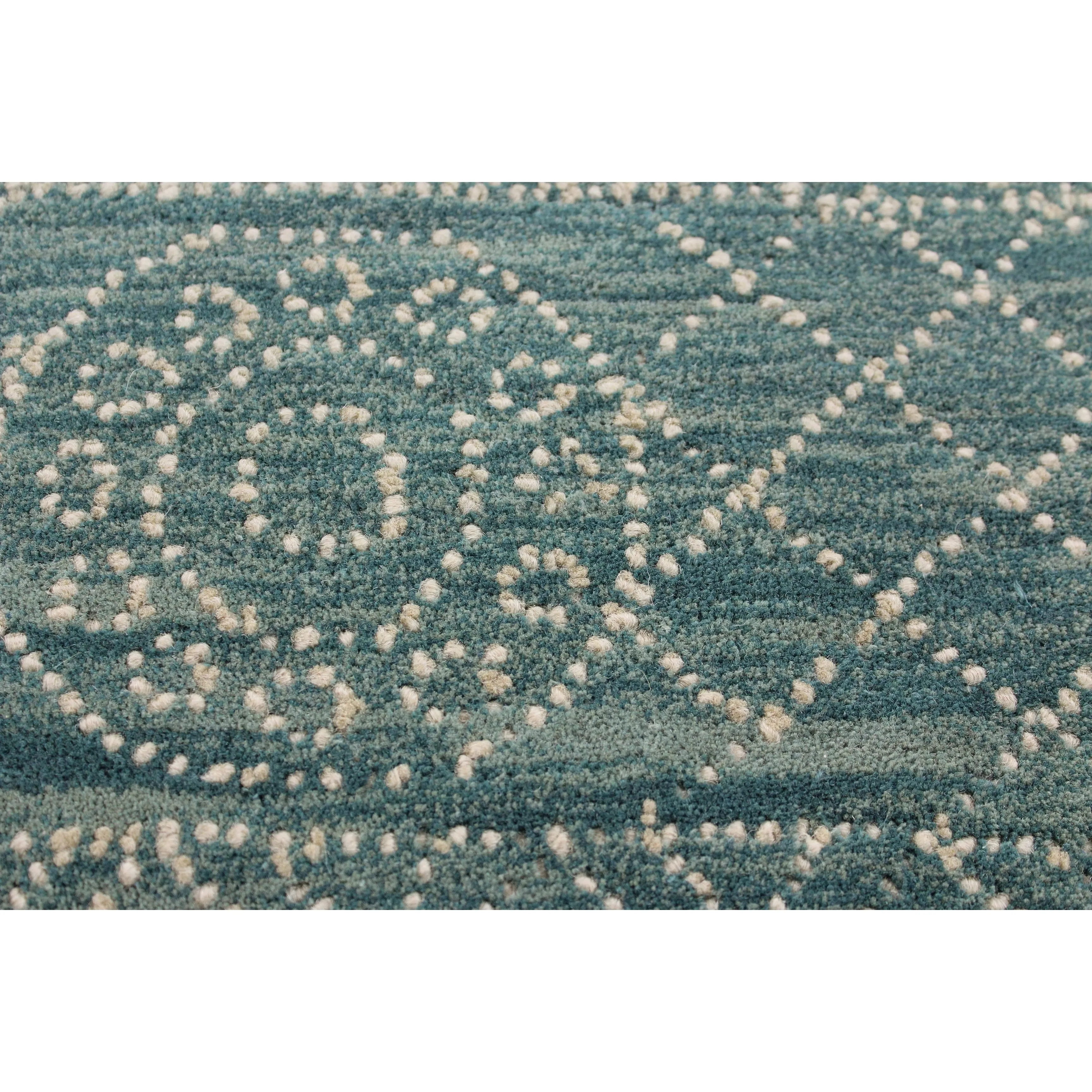 Bashian Hand-tufted Eloise Teal Rug