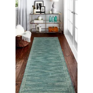 Bashian Hand-tufted Eloise Teal Rug