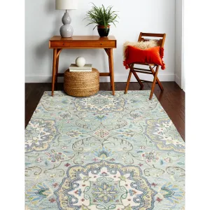 Bashian Nura Lt.Green Transitional Area Rug