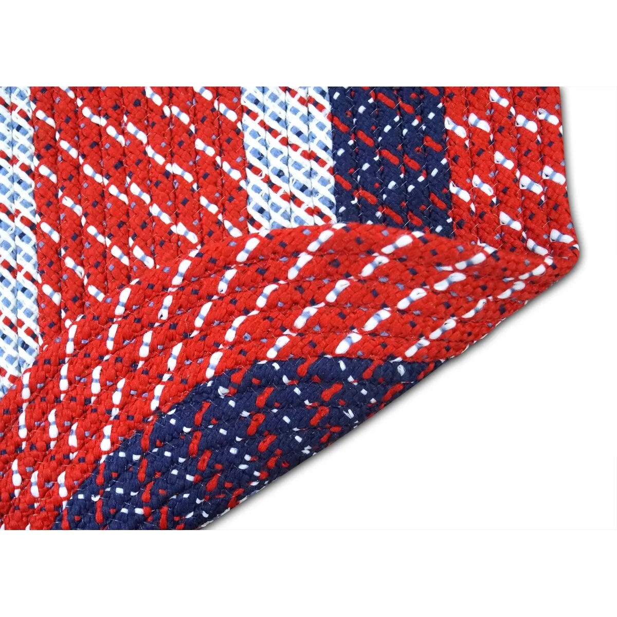 Better Trends Country Braid 100% Polypropylene 3 Pc Set Stain Resistant. Double Sided Reversible Indoor Area Utility Rug
