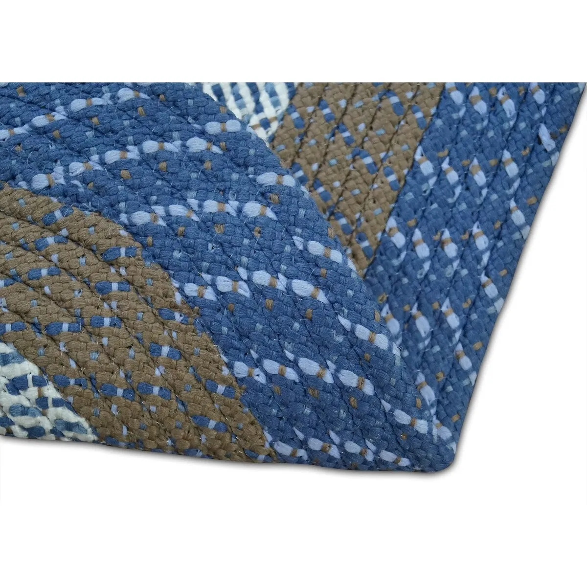 Better Trends Country Braid 100% Polypropylene 3 Pc Set Stain Resistant. Double Sided Reversible Indoor Area Utility Rug