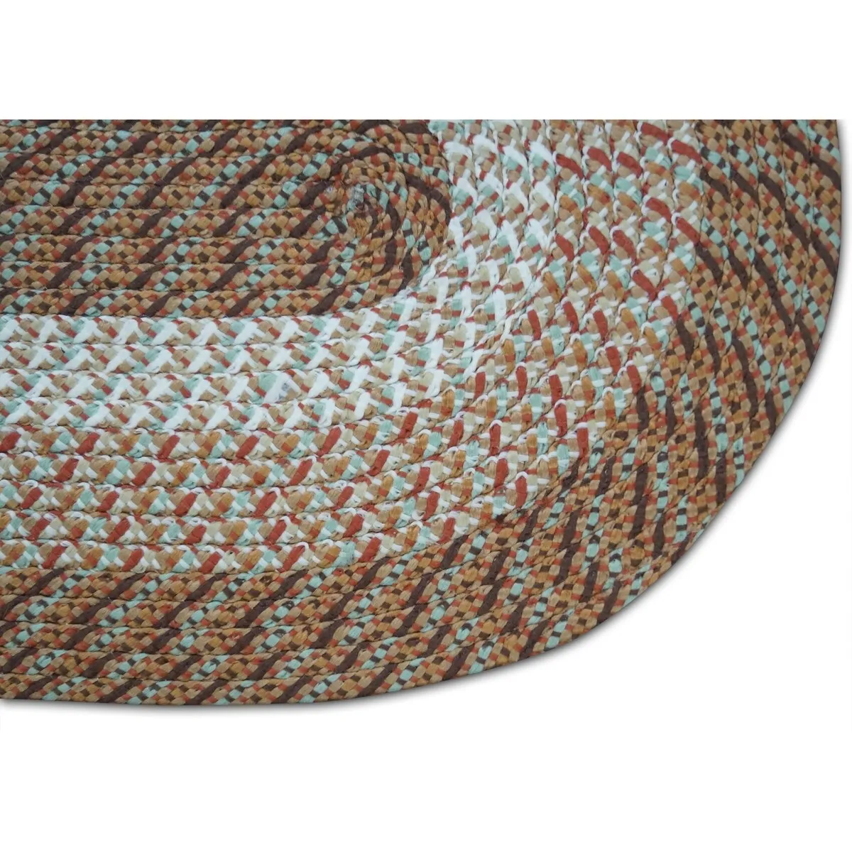 Better Trends Country Braid 100% Polypropylene 3 Pc Set Stain Resistant. Double Sided Reversible Indoor Area Utility Rug