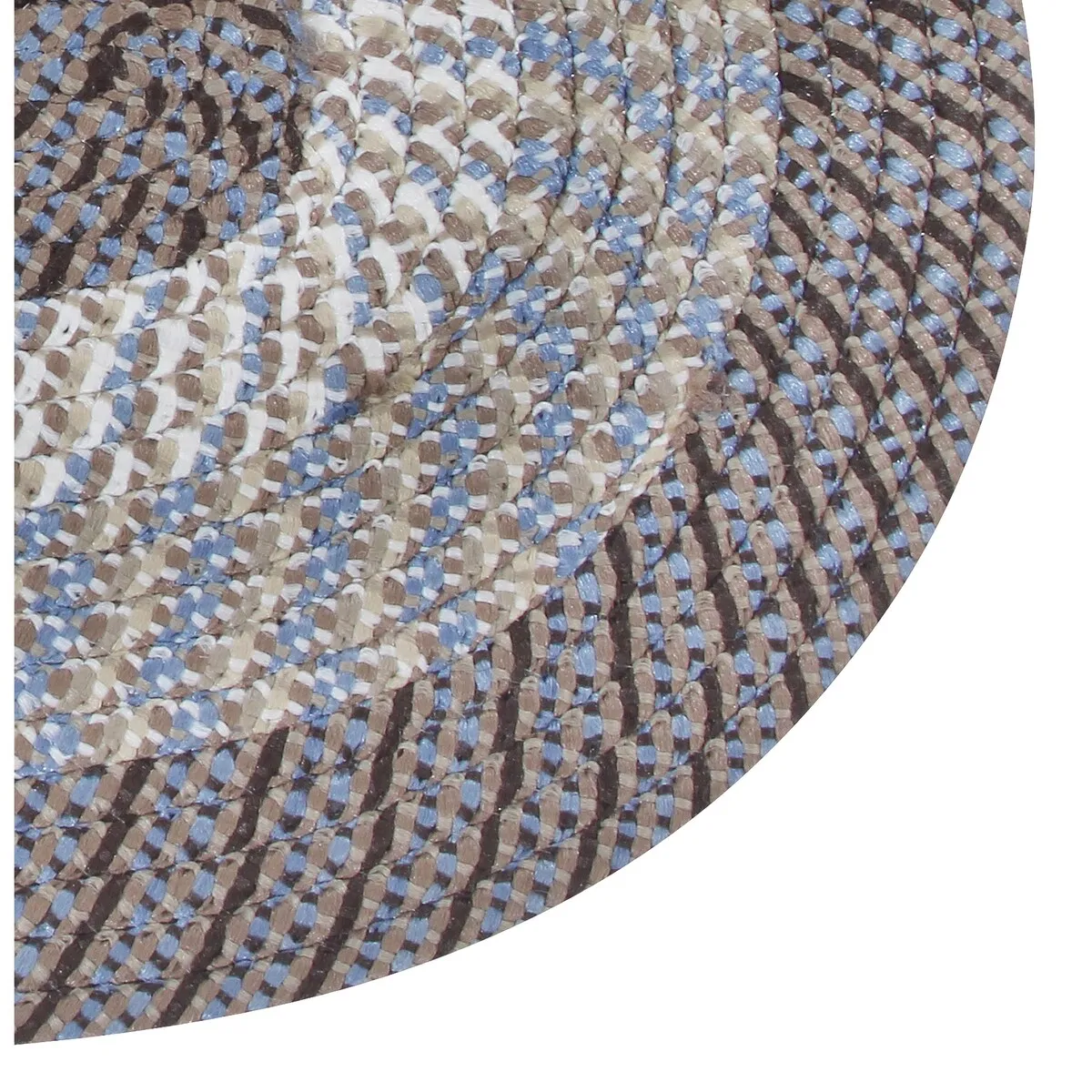Better Trends Country Braid 100% Polypropylene 3 Pc Set Stain Resistant. Double Sided Reversible Indoor Area Utility Rug