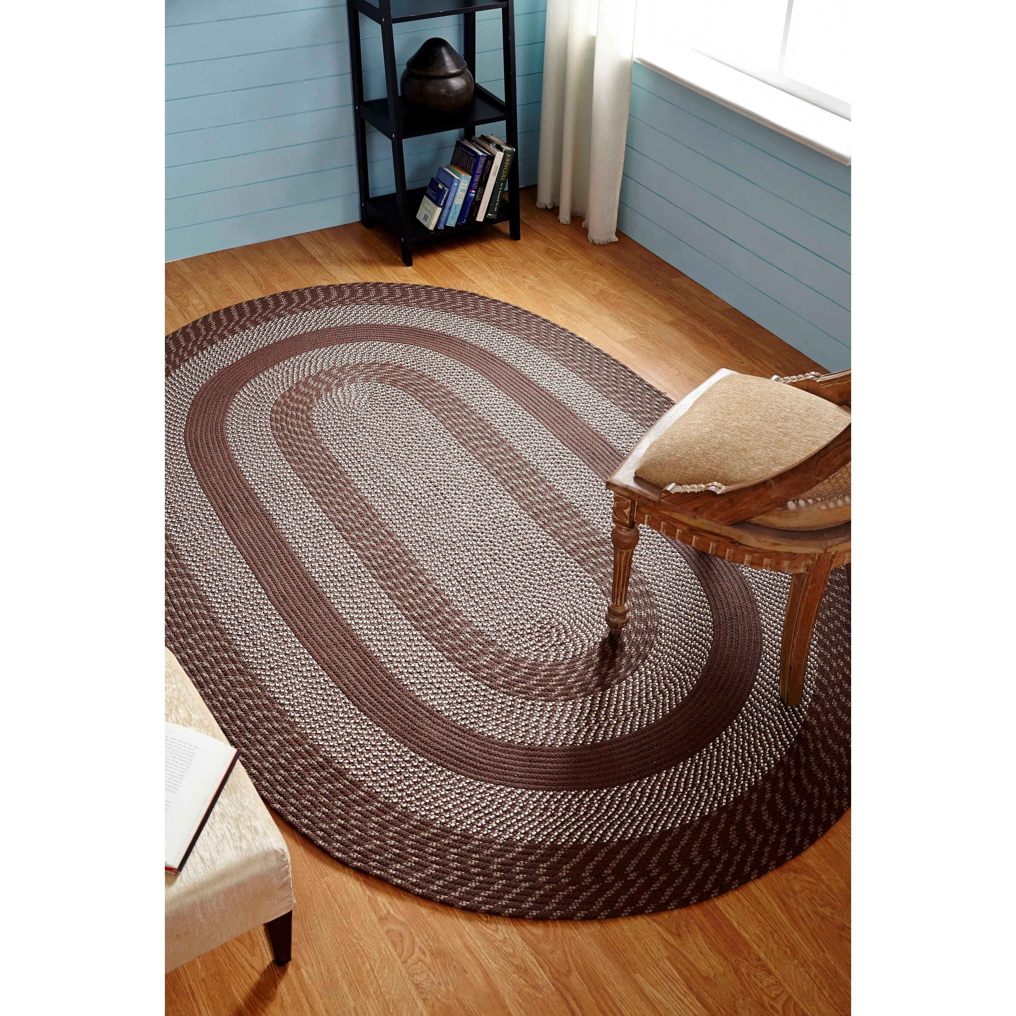 Better Trends Newport Braid Collection 100% Polypropylene Durable & Stain Resistant Double-Sided Reversible Indoor Utility Rug
