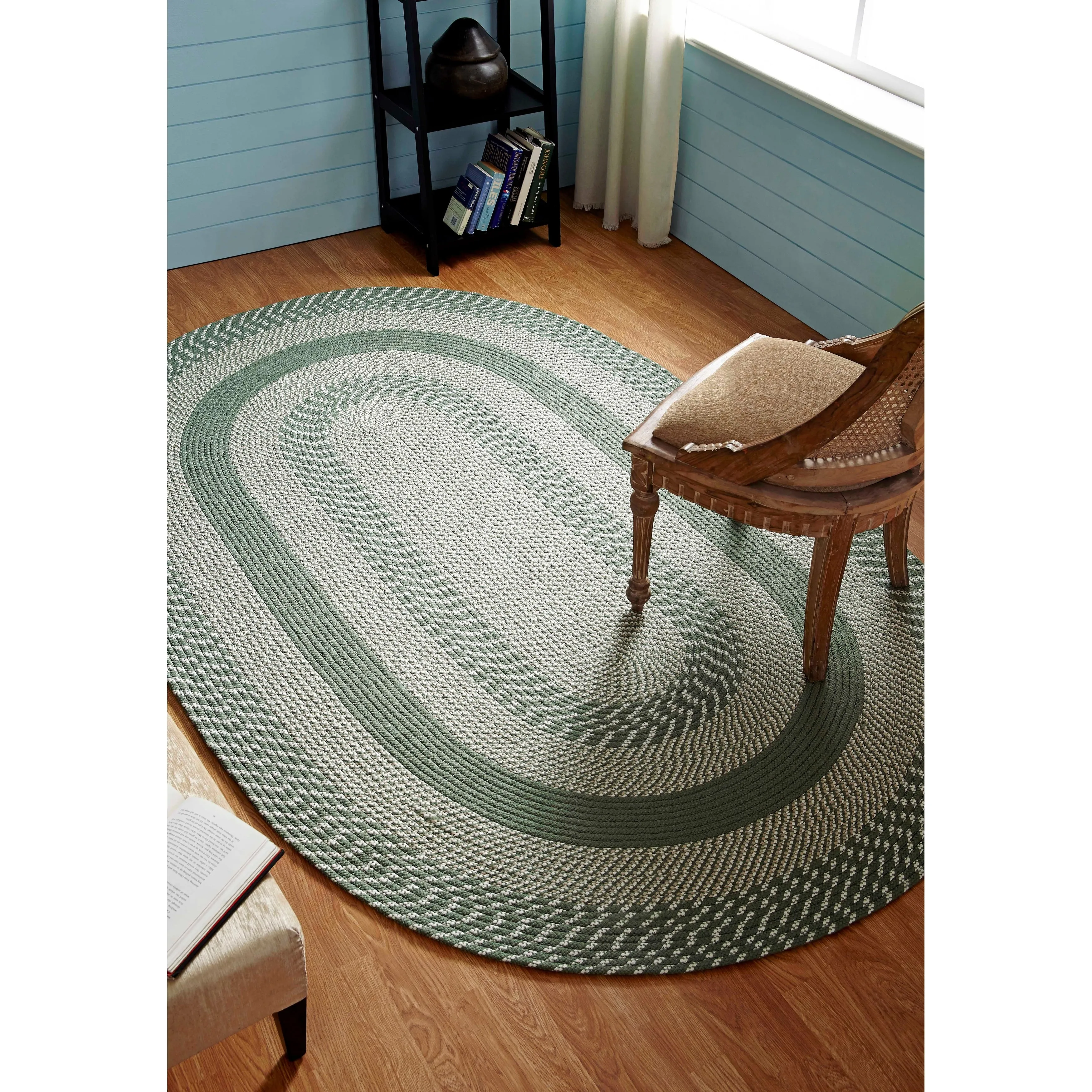 Better Trends Newport Braid Collection 100% Polypropylene Durable & Stain Resistant Double-Sided Reversible Indoor Utility Rug