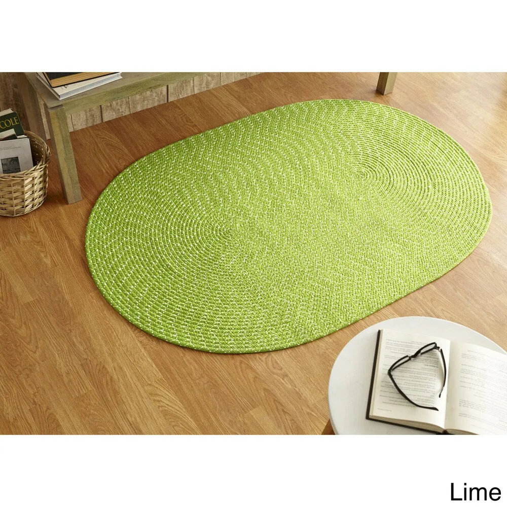 Better Trends Sunsplash Braided Indoor/ Outdoor Area Rug