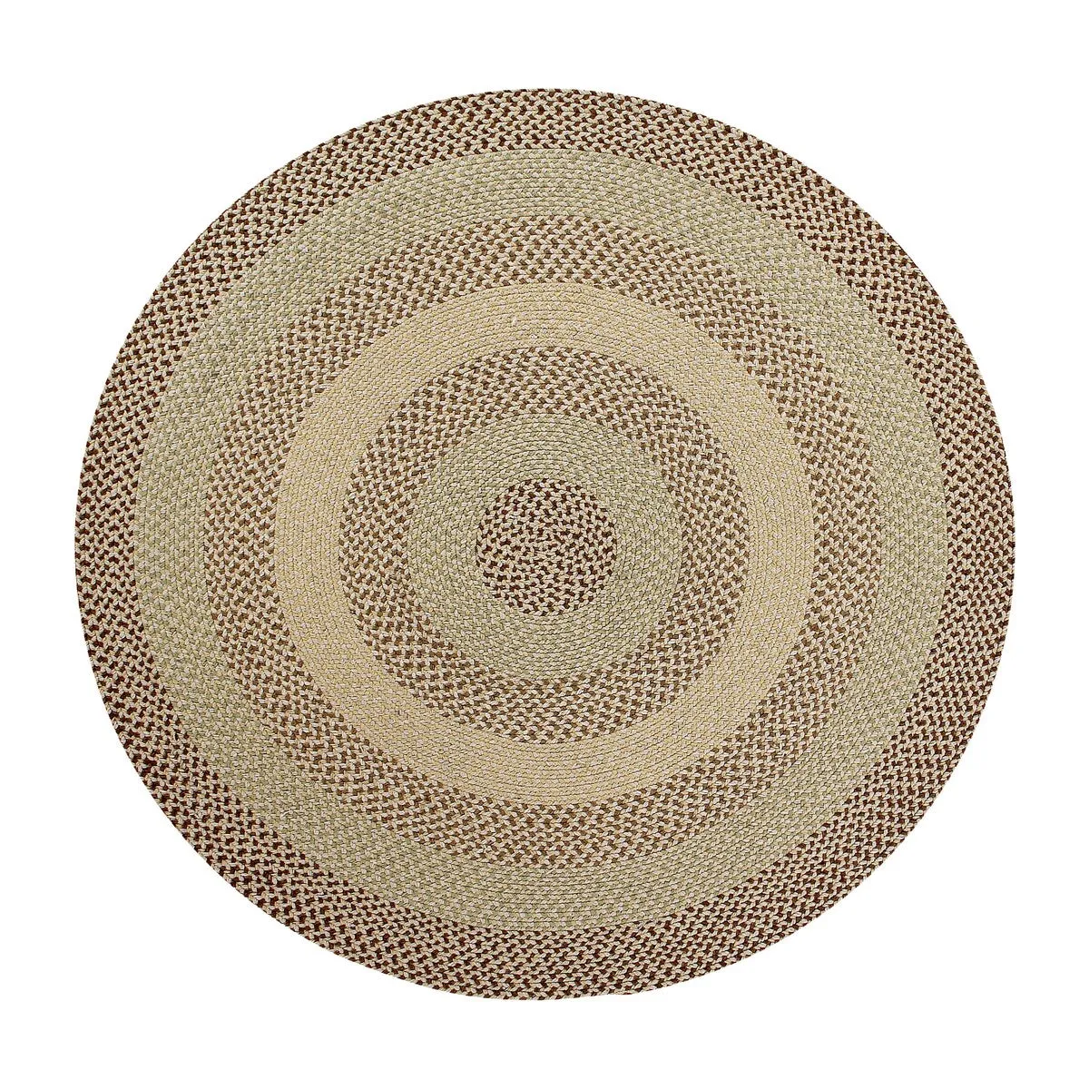 Better Trends Woodbridge Braid 100% Wool Stain Resistant. Double Sided Reversible Oval Indoor Area Utility Rug