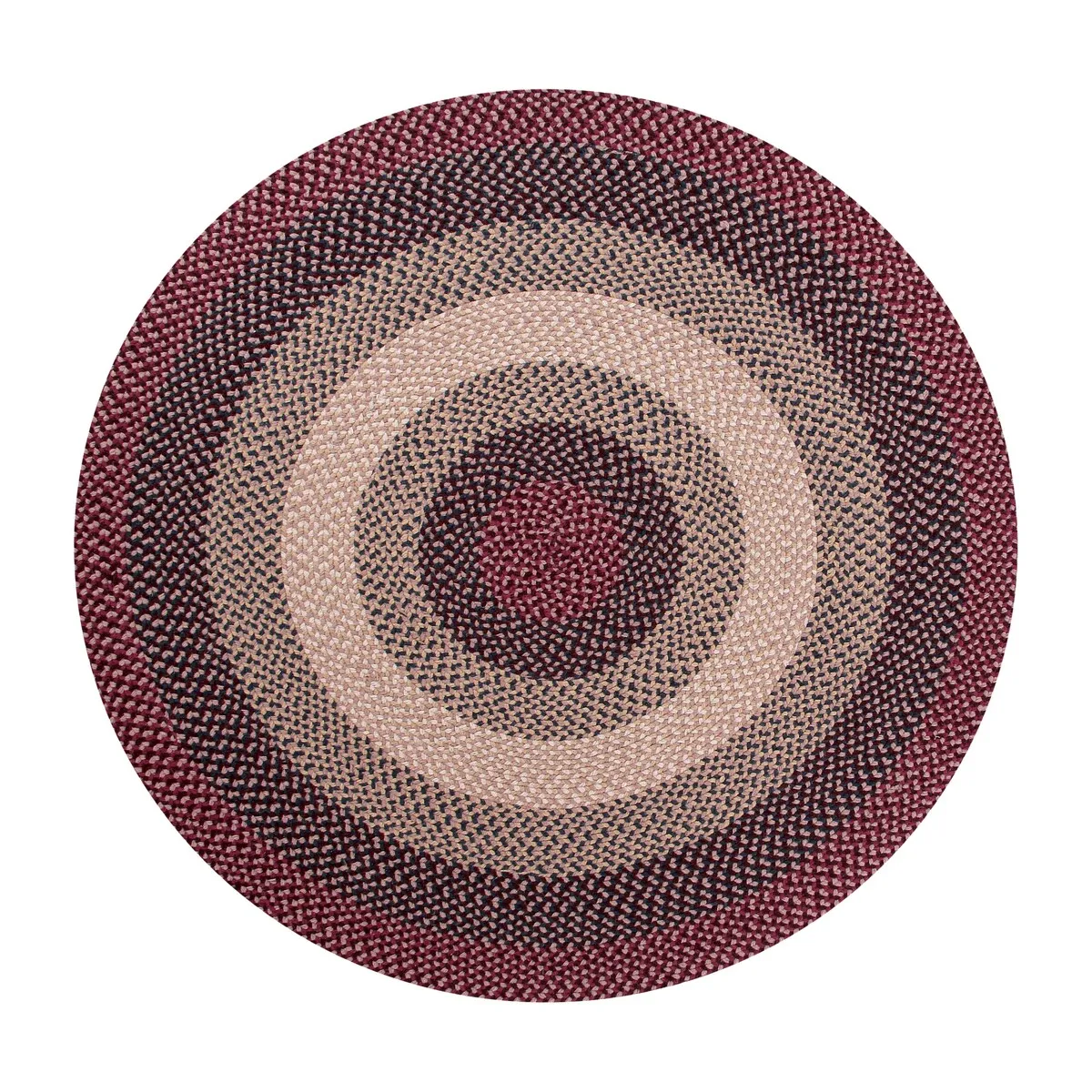 Better Trends Woodbridge Braid 100% Wool Stain Resistant. Double Sided Reversible Oval Indoor Area Utility Rug