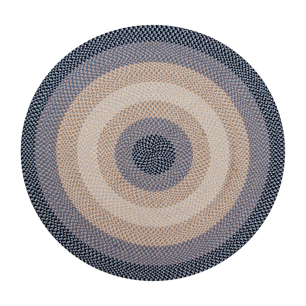 Better Trends Woodbridge Braid 100% Wool Stain Resistant. Double Sided Reversible Oval Indoor Area Utility Rug