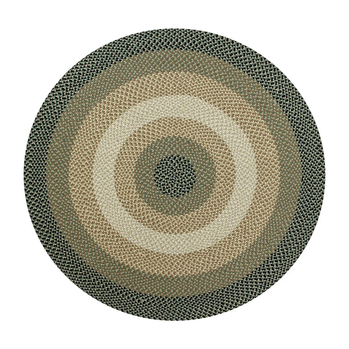 Better Trends Woodbridge Braid 100% Wool Stain Resistant. Double Sided Reversible Oval Indoor Area Utility Rug