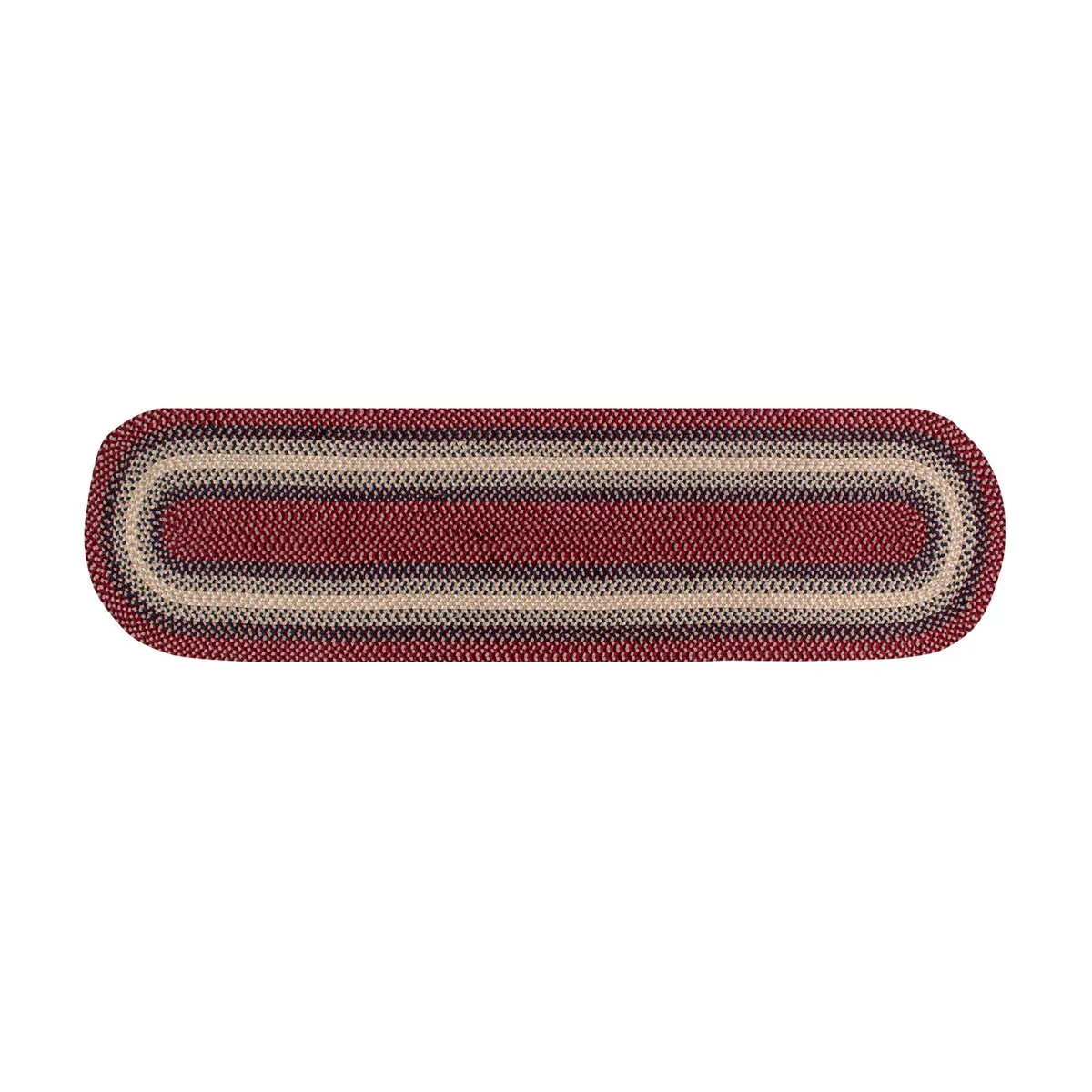 Better Trends Woodbridge Braid 100% Wool Stain Resistant. Double Sided Reversible Oval Indoor Area Utility Rug