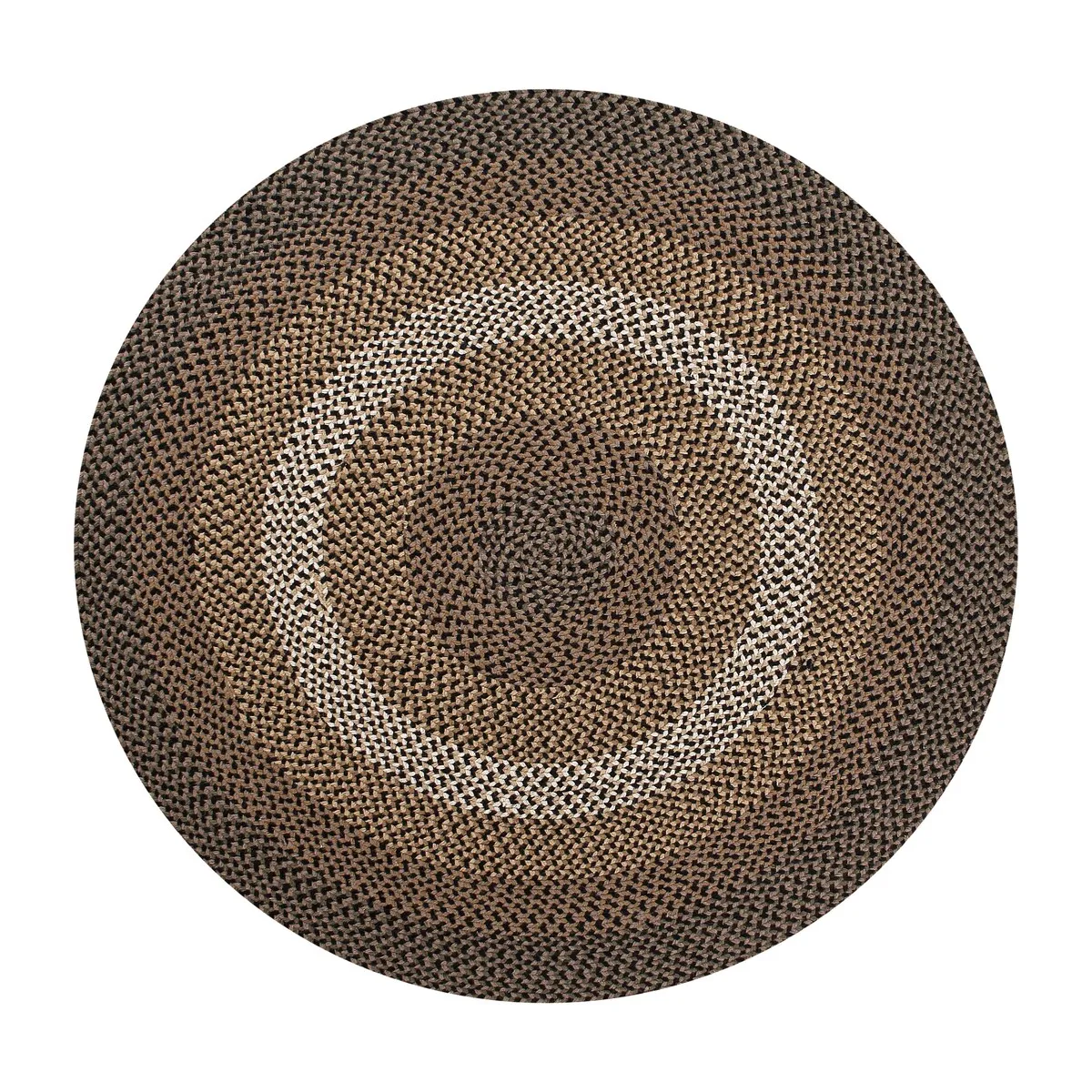 Better Trends Woodbridge Braid 100% Wool Stain Resistant. Double Sided Reversible Oval Indoor Area Utility Rug