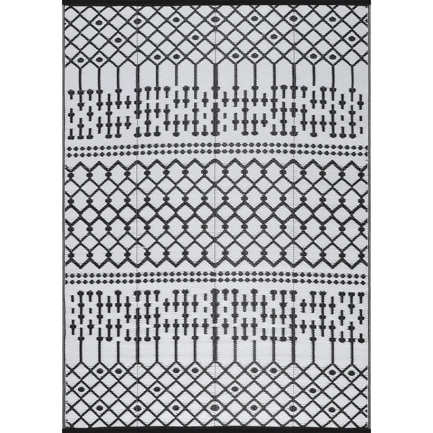 Beverly Rug Moroccan Trellis Outdoor Rug Waterproof for Patio. RV Camping