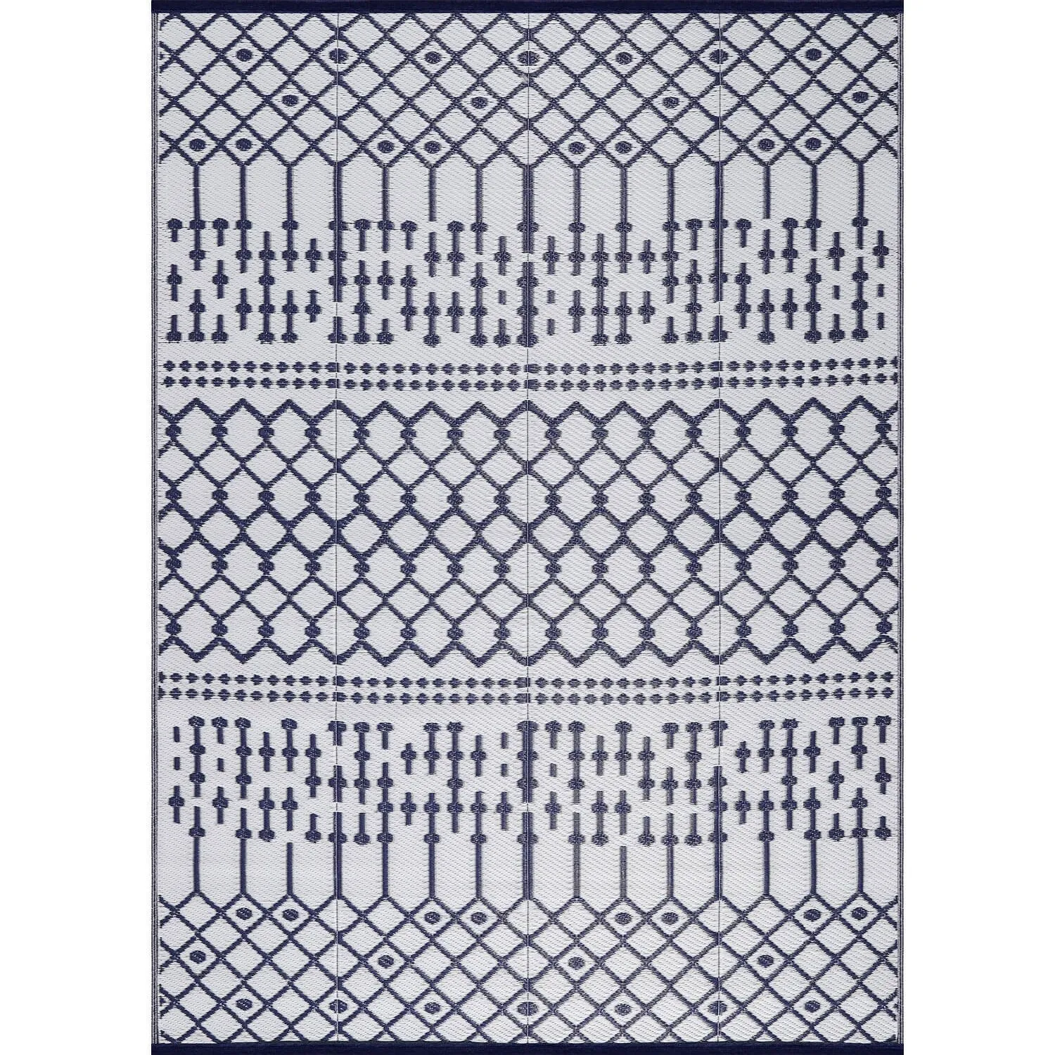 Beverly Rug Moroccan Trellis Outdoor Rug Waterproof for Patio. RV Camping