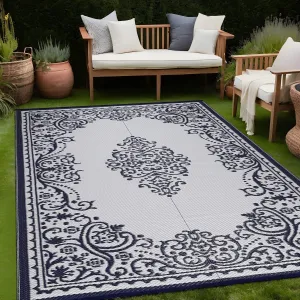 Beverly Rug Reversible Mats Plastic Outdoor Rug for Camping. Patio. Backyard. RV. Picnic. Deck