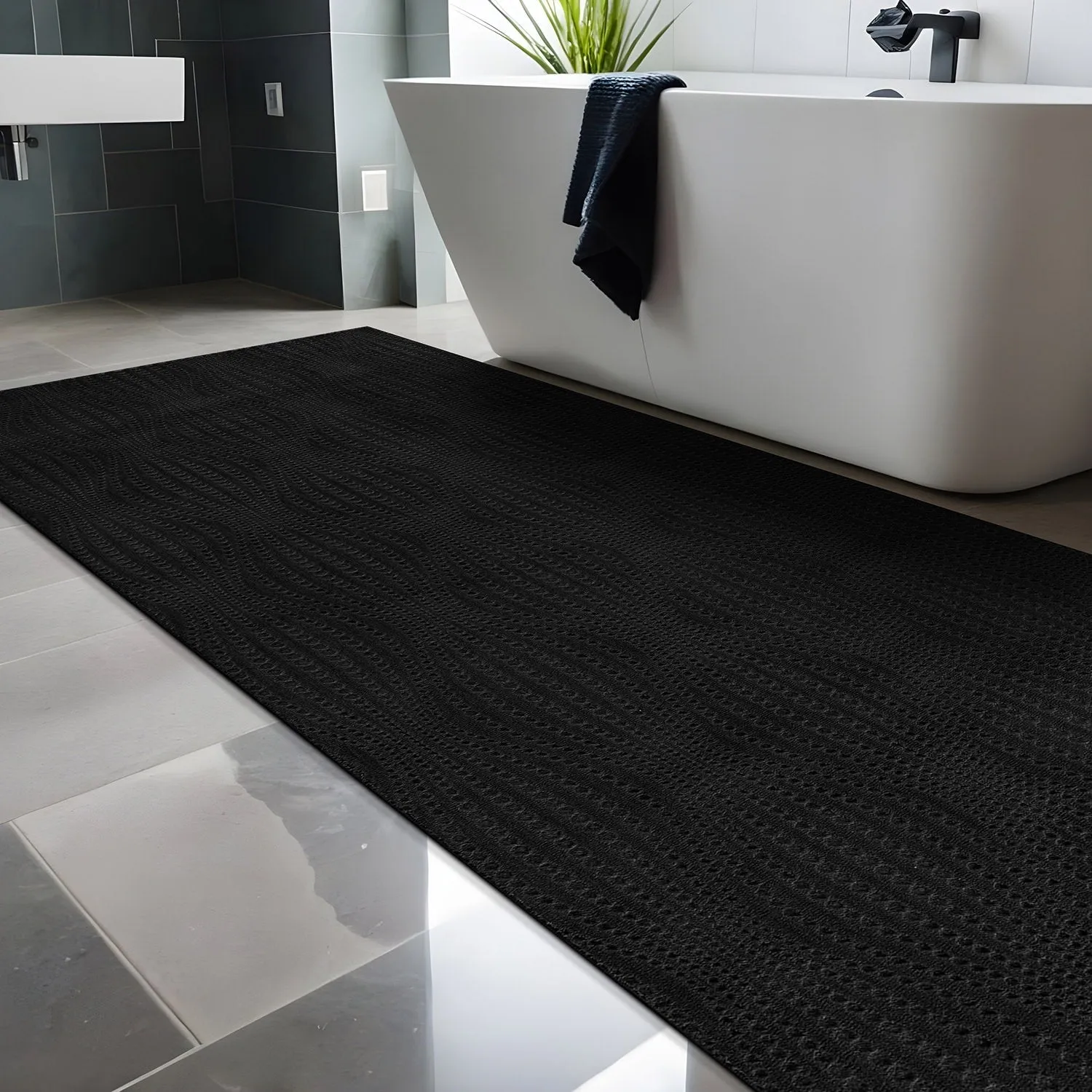 Beverly Rug Serenity Solid Modern Non Slip Soft Indoor Area Rug