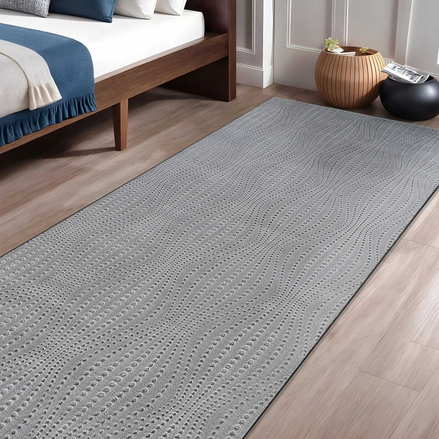 Beverly Rug Serenity Solid Modern Non Slip Soft Indoor Area Rug